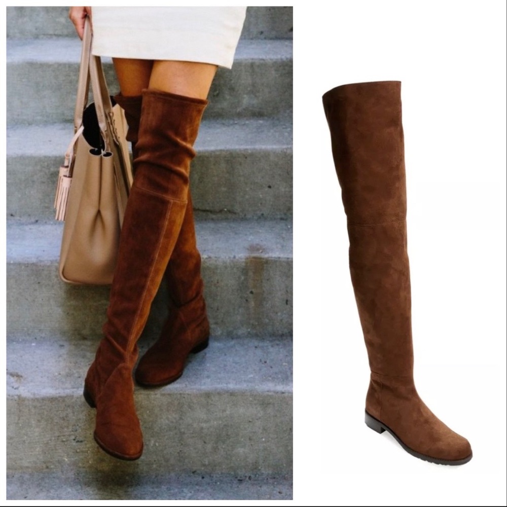 Stuart Weitzman Over The Knee Suede Boots